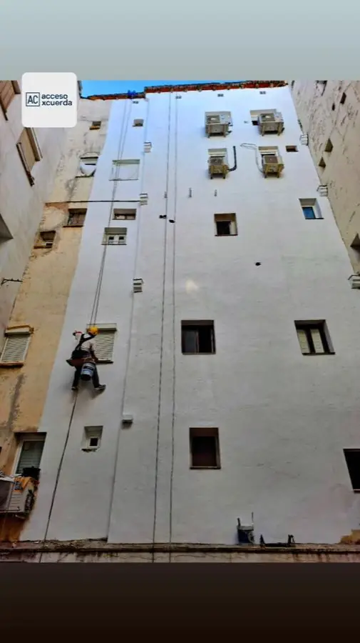 Fachada de edificio desde arriba